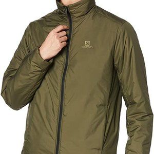 NWT Salomon Men's Outrack Insulated Jacket, Olive Night